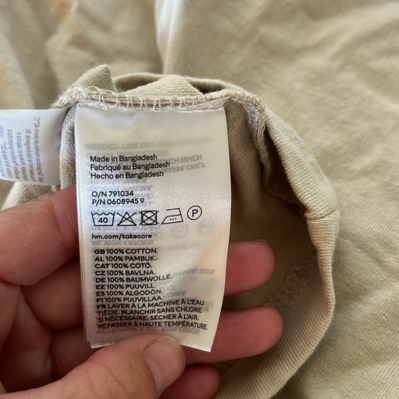 H&M basic cotton men’s tee - Picture 3 of 3